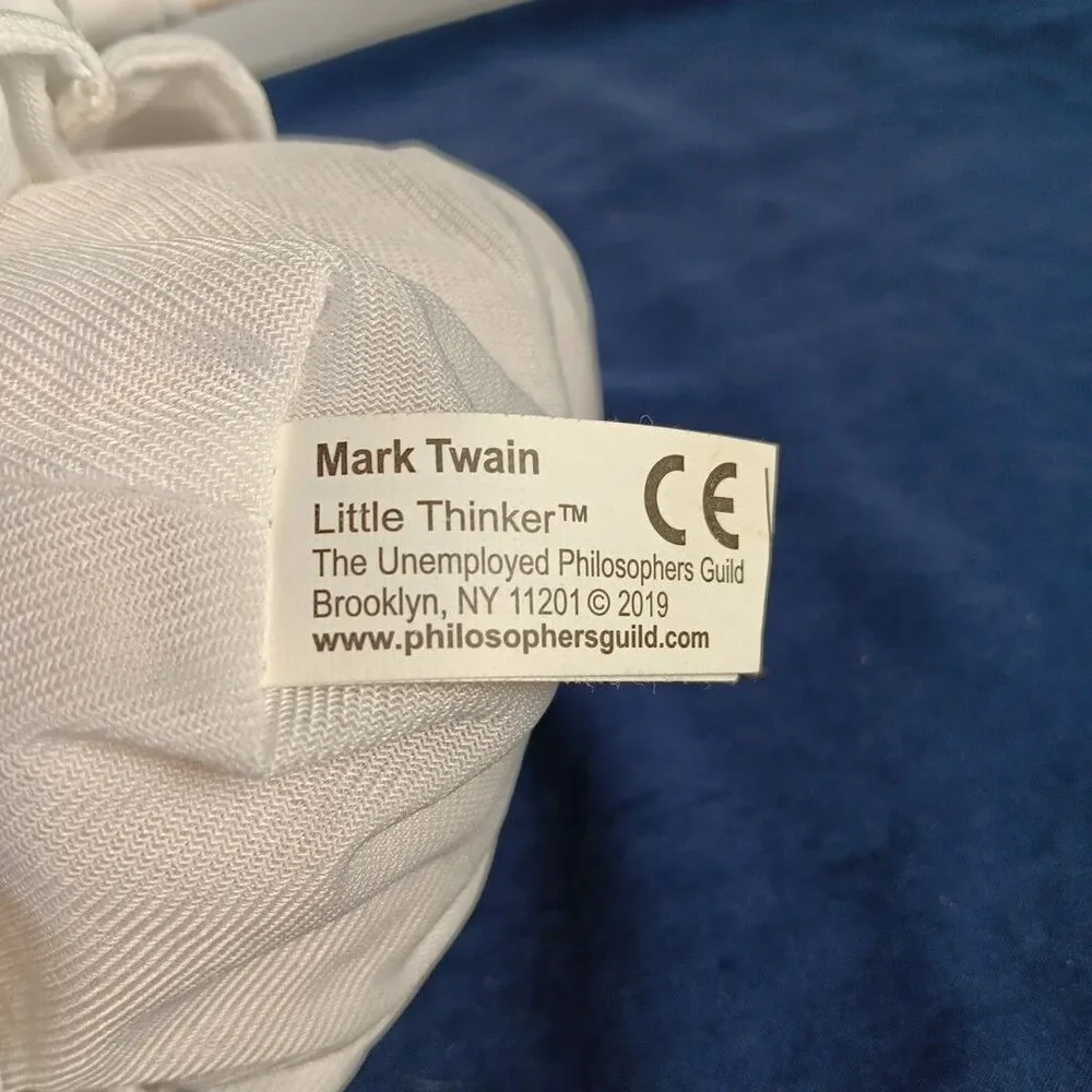 The Unemployed Philosophers Guild Mark Twain Little Thinker Plush Weighted